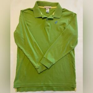 The Beaufort Bonnet Company Long-Sleeve Pima Cotton Polo in Granada Green